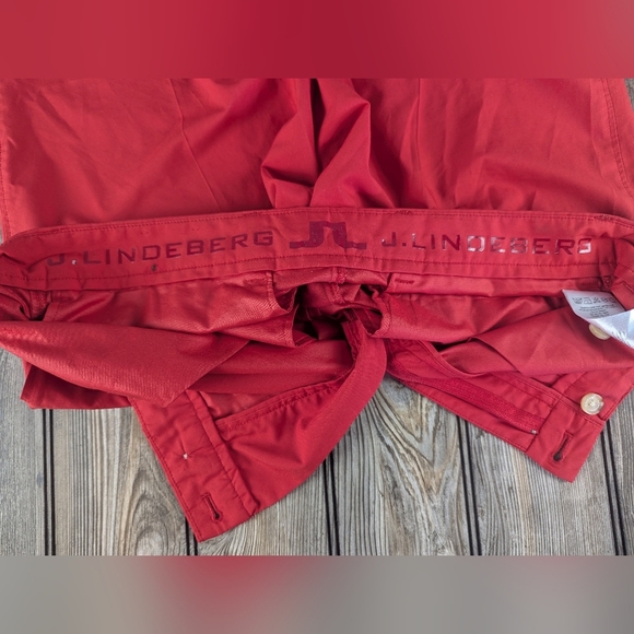 J. Lindeberg Athletic Pants Red Size 32 - Picture 9 of 16